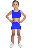 SHORT DANZA LYCRA BLU BABY